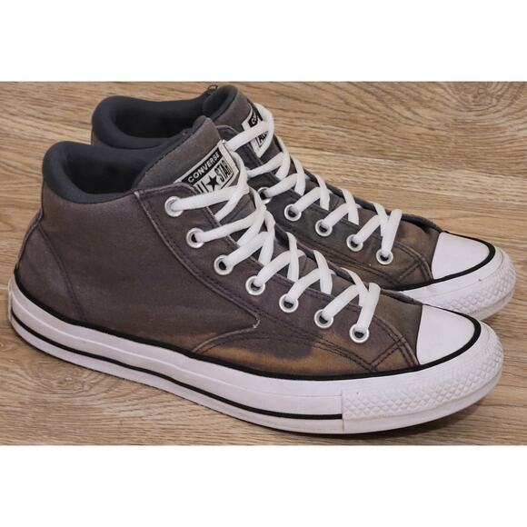 Converse All-Star Chuck Taylor Gray Street Mid Sneakers Mens 10 WOs 12 Pre-owned - Picture 4 of 6
